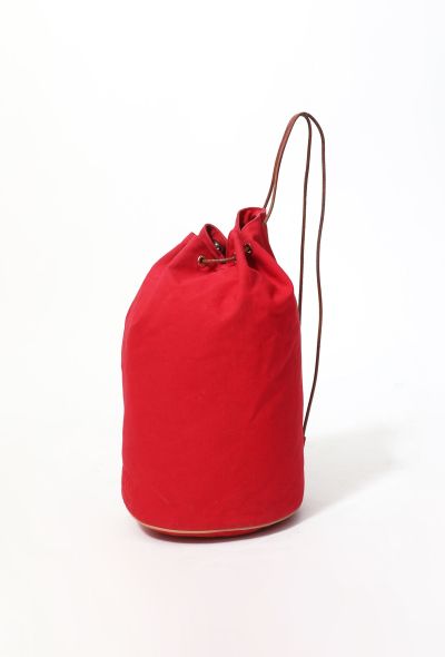                             Sailor Red Toile Backpack - 1