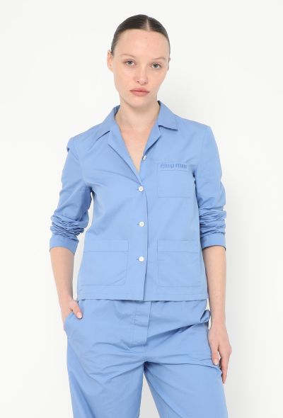 Miu Miu F/W 2024 Poplin Pajama Top - 1 Miu Miu F/W 2024 Poplin Pajama Top - 1