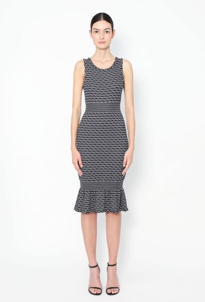 Chanel 2012 Braided Trim Fluted Dress - 1 Chanel 2012 Braided Trim Fluted Dress - 1