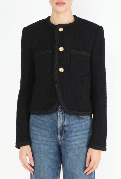 Céline S/S 2024 Sulky Bouclé Tweed Jacket - 1