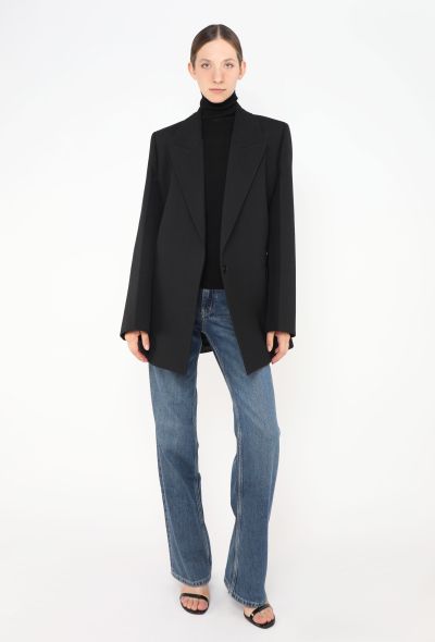 Jil Sander S/S 2022 Oversized Black Tailored Blazer - 1