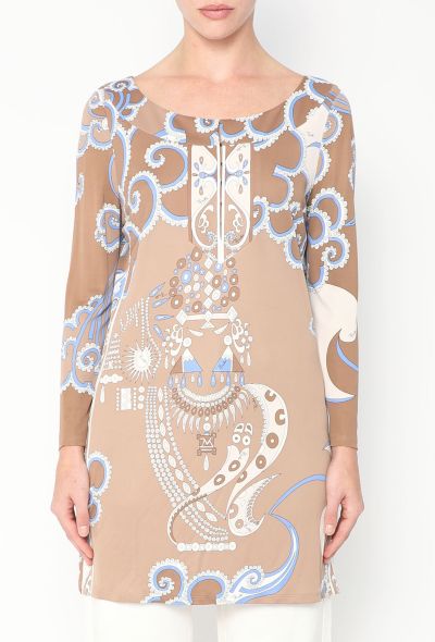 Emilio Pucci Geometric Printed Tunic - 1 Emilio Pucci Geometric Printed Tunic - 1