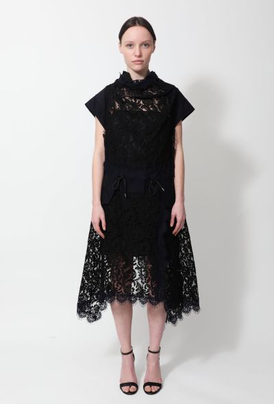 Modern Designers Sacai Embroidered Lace Dress - 1