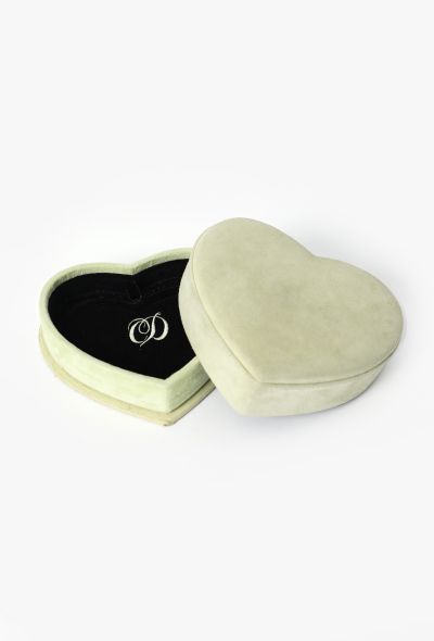 Dior Vintage Suede Heart Box - 1