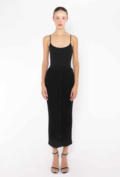 Céline Button-Down Knit Skirt - 2