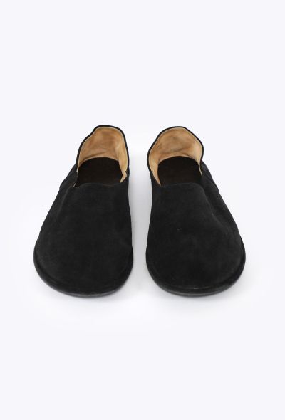 The Row 2023 Black Suede Canal Shoe - 2