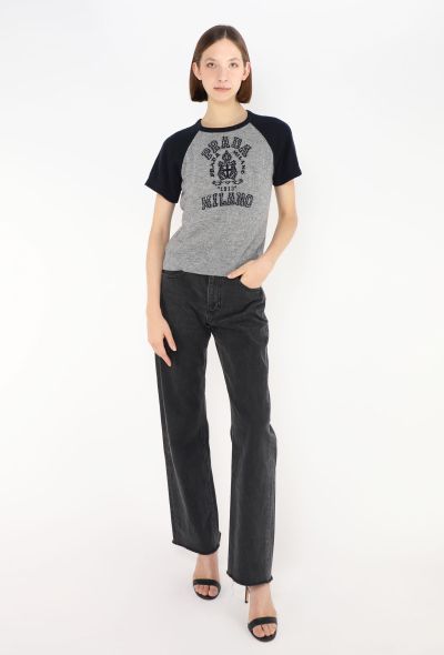 Prada 2024 Cashmere Varsity Knit Top - 2