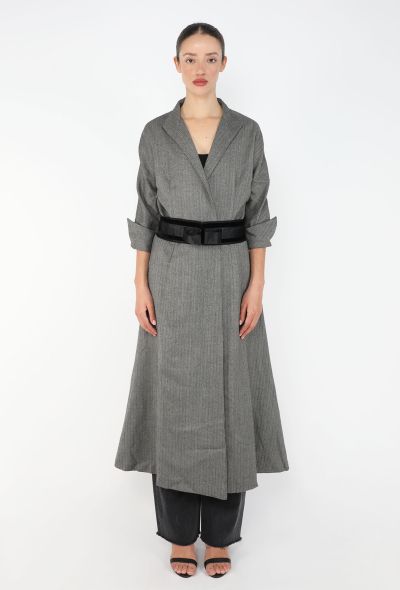Chloé 2001 Herringbone Belted Coat - 1