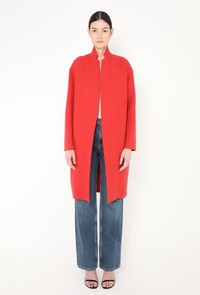 Céline Classic Notched Cocoon Coat - 1 Céline Classic Notched Cocoon Coat - 1