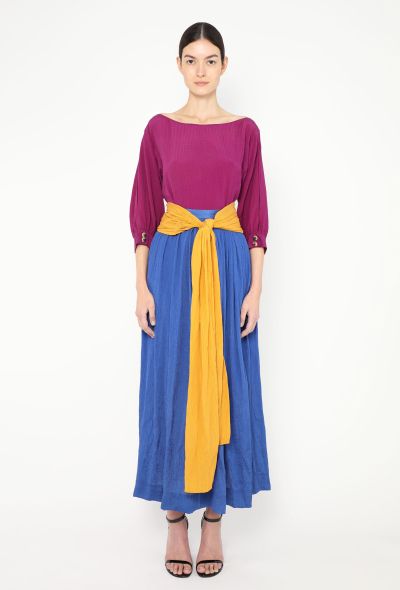 Saint Laurent Late '70s Pleated Silk 3-Piece Ensemble - 2 Saint Laurent Late '70s Pleated Silk 3-Piece Ensemble - 2