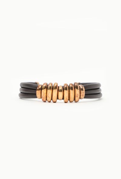 Bottega Veneta Piped Vermeil Leather Choker - 1 Bottega Veneta Piped Vermeil Leather Choker - 1