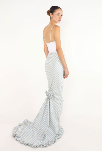 Oscar De La Renta Fluted Taffeta Skirt Ensemble, 2001 - 2
