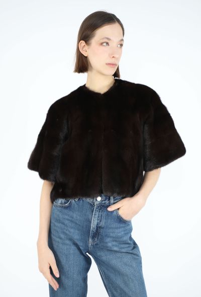 Saint Laurent Edition Mink Fur Bolero Jacket - 1