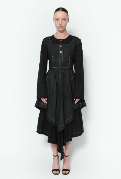 Loewe S/S 2017 Asymmetrical Linen Dress - 1