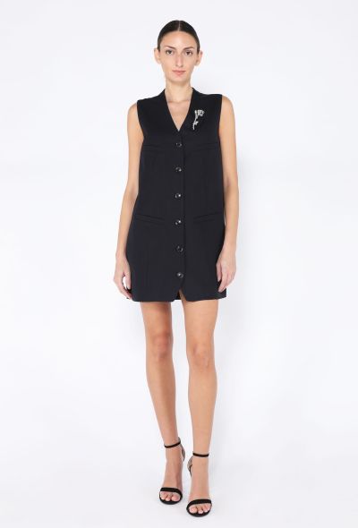 Prada 2024 Gilet Brooch Shift Dress - 1