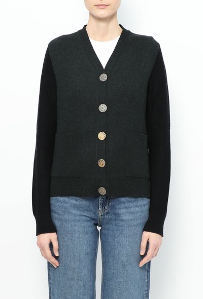 Céline Cashmere Slit Cardigan - 1 Céline Cashmere Slit Cardigan - 1