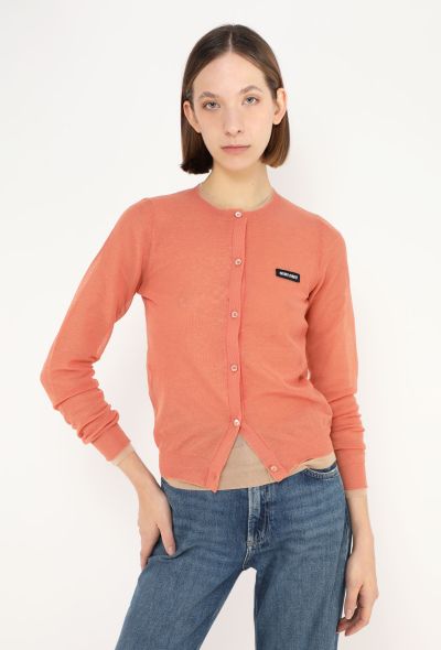 Miu Miu F/W 2023 Knitted Logo Cardigan - 1