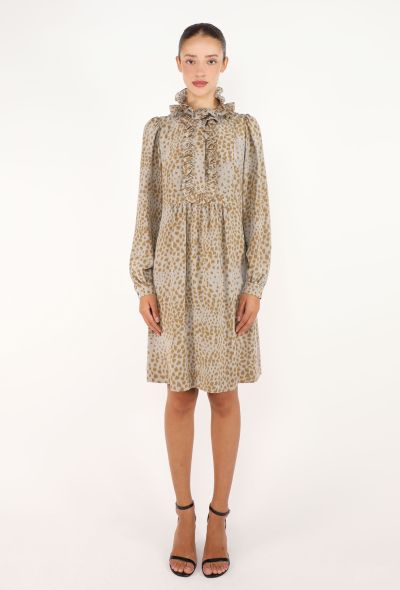 Chloé Ruffled Silk Smock Dress - 2