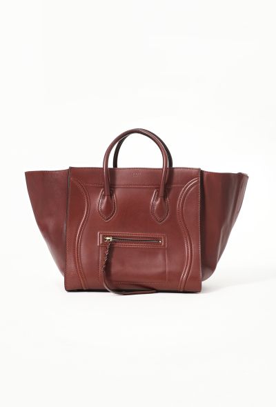 Nappa leather tote bag · Burgundy, Brown · Accessories | Massimo Dutti