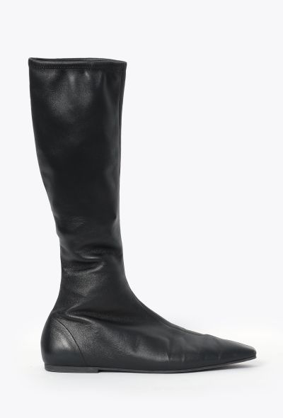 The Row 2023 Bette Leather Boots - 1