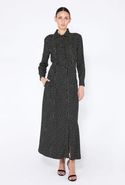 Céline 2020 Polka Dot Silk Smock Dress - 2