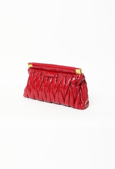                                         Patent Quilted Clutch-2