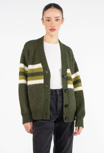 Prada Alpaca Striped Cardigan - 1
