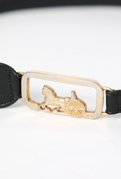 Céline Vintage Calèche Leather Belt - 2