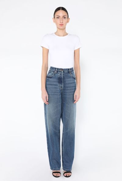 Prada 2025 Wide Leg Denim Jeans - 1