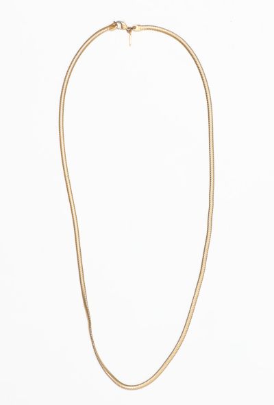                                         Vintage Gold Chain Necklace-1