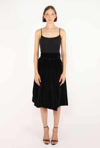 Saint Laurent Russian Passmenterie Velvet Skirt, 1976 - 1