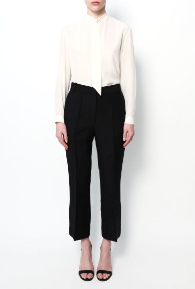                             Cropped Twill Trousers - 2