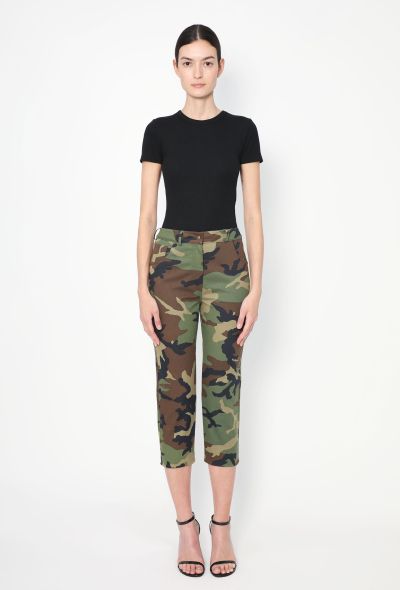 Christian Dior 2001 Cropped Camouflage Pants - 1 Christian Dior 2001 Cropped Camouflage Pants - 1