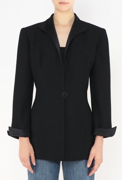 Dior Vintage Crêpe Smoking Blazer - 1