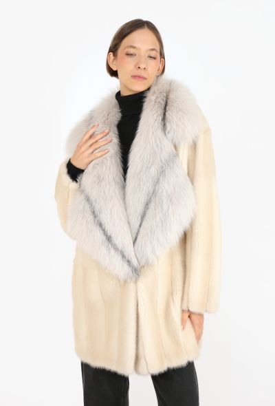 Prada Fox Collar Mink Fur Coat, 2011 - 2