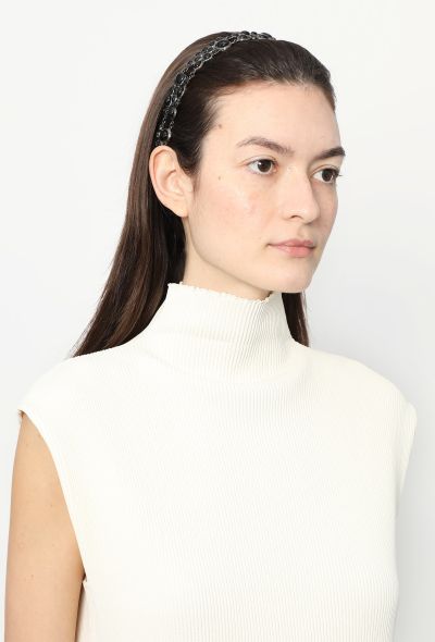 Chanel Cabochon 'CC' Headband - 2