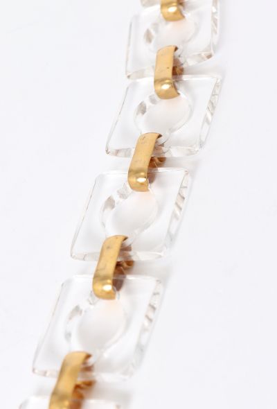 Saint Laurent Couture '70s Lucite Chainlink Belt - 2 Saint Laurent Couture '70s Lucite Chainlink Belt - 2