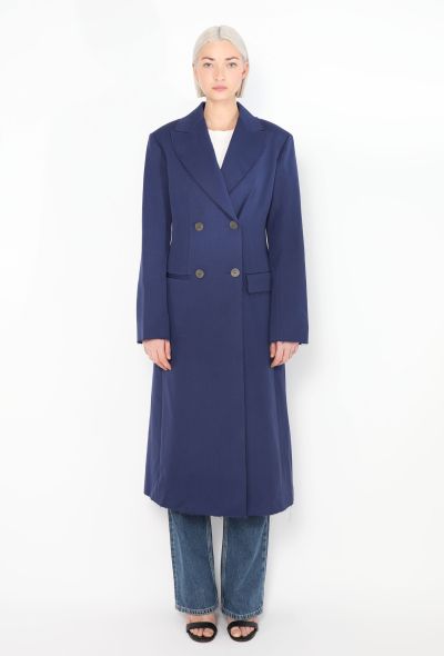 Loewe 2020 Distressed Trim Notched Coat - 2