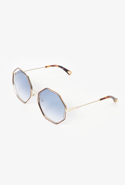                                         'Poppy' Octagon Sunglasses-2
