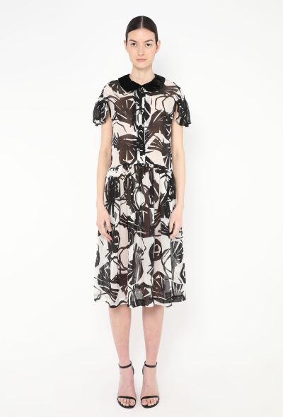 Comme des Garçons Printed Claudine Voile Dress - 1