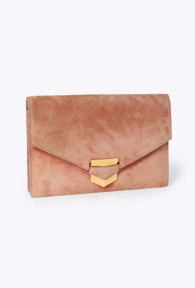 Hermès Vintage Veau Doblis Pan Clutch - 2