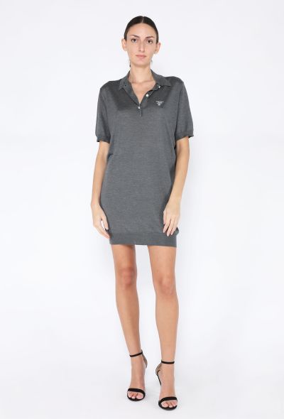 Prada 2024 Silk Logo Polo Dress - 1