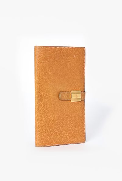 Hermès Rare '90s Gold Peccary Cadenas Wallet - 2 Hermès Rare '90s Gold Peccary Cadenas Wallet - 2