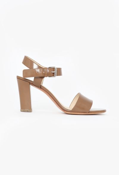 Céline Patent Leather Buckle Sandals - 1 Céline Patent Leather Buckle Sandals - 1