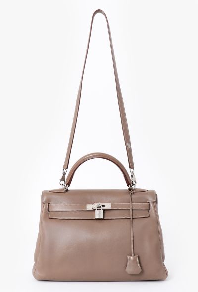 Hermès Etoupe Swift Kelly 32 Retourné - 2