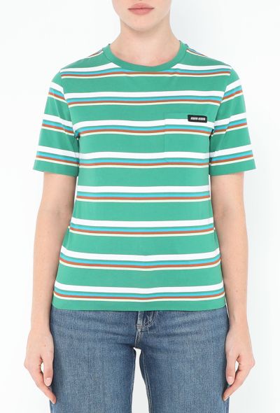 Miu Miu S/S 2024 Classic Striped T-Shirt - 1