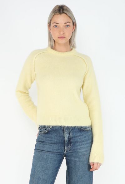 Jil Sander 2024 Mohair Knit Cropped Sweater - 1