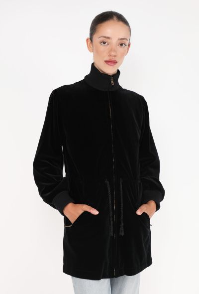 Saint Laurent Velvet Drawstring Bomber Jacket, F/W 1975 - 1
