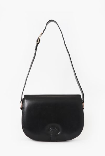 Céline '70s Black Carriage Shoulder Bag - 1 Céline '70s Black Carriage Shoulder Bag - 1