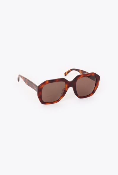 Céline Sculpted Tortoiseshell Sunglasses - 2